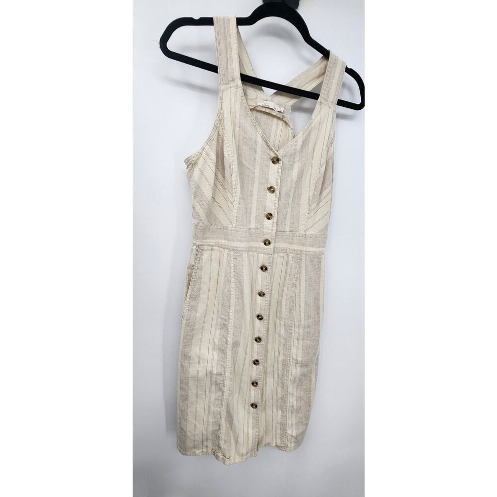 Prana Women's Hemp Organic Cotton Blend Overall Dress Light‎ Weight Medium - Picture 3 of 7